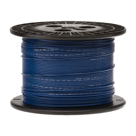 REMINGTON INDUSTRIES 14 AWG Gauge Stranded Hook Up Wire, 250 ft Length, Blue, 0.0641" Diameter, GPT, 60 Volts 14GPTSTRBLU250